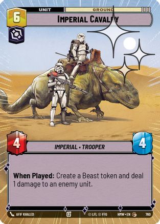 Imperial Cavalry (Hyperspace Foil) (760) [Homeworlds] Foil Star Wars: Unlimited Single Disney
