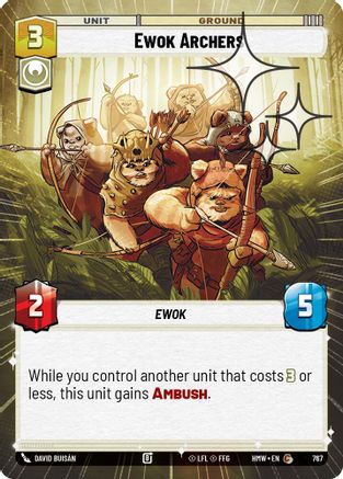 Ewok Archers (Hyperspace Foil) (767) [Homeworlds] Foil Star Wars: Unlimited Single Disney