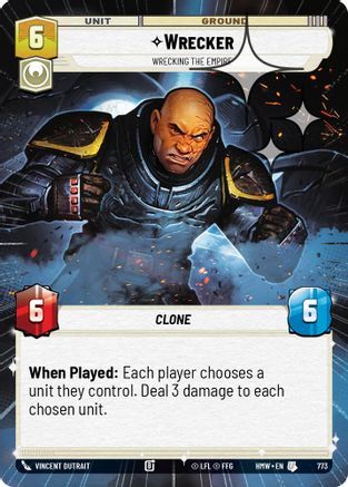 Wrecker - Wrecking the Empire (Hyperspace Foil) (773) [Homeworlds] Foil Star Wars: Unlimited Single Disney