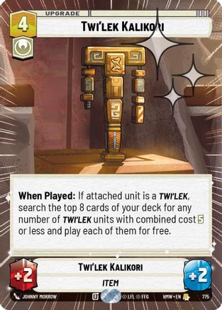 Twi'lek Kalikori (Hyperspace Foil) (775) [Homeworlds] Foil Star Wars: Unlimited Single Disney
