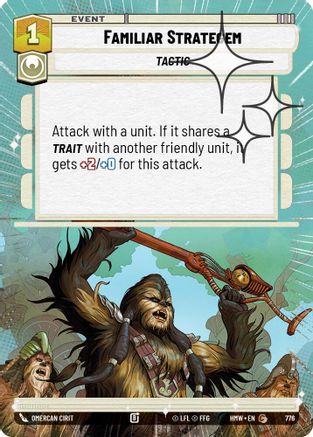 Familiar Strategem (Hyperspace Foil) (776) [Homeworlds] Foil Star Wars: Unlimited Single Disney