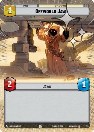Offworld Jawa (Hyperspace Foil) (778) [Homeworlds] Foil Star Wars: Unlimited Single Disney