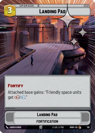 Landing Pad (Hyperspace Foil) (781) [Homeworlds] Foil Star Wars: Unlimited Single Disney