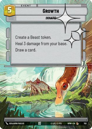 Growth (Hyperspace Foil) (782) [Homeworlds] Foil Star Wars: Unlimited Single Disney
