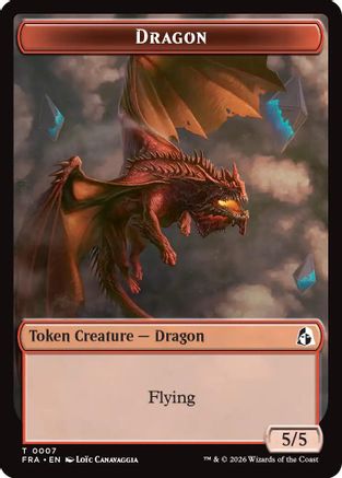 Dragon // Treasure Double-Sided Token (FRA-7 // 15) [Reality Fracture] MTG Single Wizards of the Coast