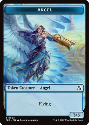 Angel (0003) // Beast Double-Sided Token (FRA-3 // 8) [Reality Fracture] MTG Single Wizards of the Coast