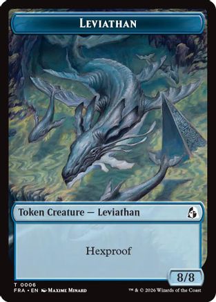 Leviathan // Beast Double-Sided Token (FRA-6 // 8) [Reality Fracture] MTG Single Wizards of the Coast