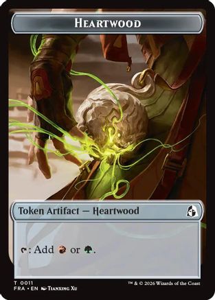 Heartwood // Thopter Double-Sided Token (FRA-11 // 14) [Reality Fracture] MTG Single Wizards of the Coast