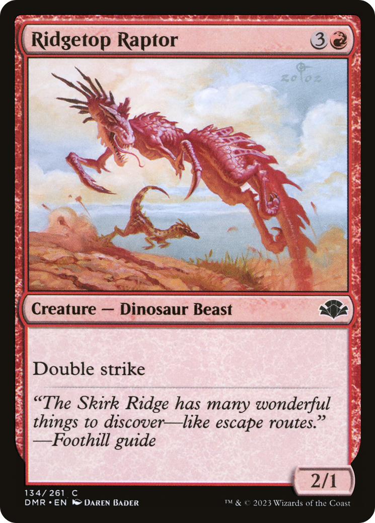 Ridgetop Raptor (DMR-134) [Dominaria Remastered] Foil MTG Single Wizards of the Coast