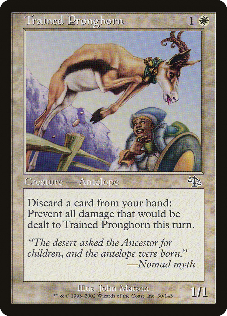 Trained Pronghorn (JUD-030) [Judgment] Foil MTG Single Wizards of the Coast