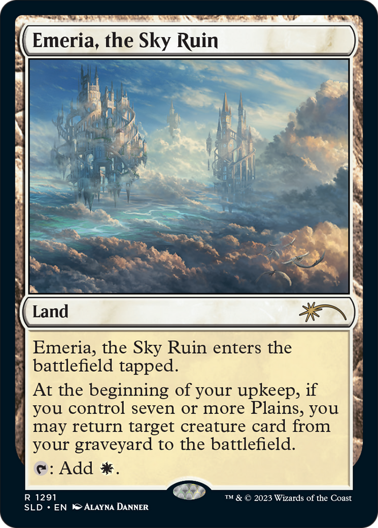Emeria, the Sky Ruin (SLD-1291) [Secret Lair] Drop Foil MTG Single Wizards of the Coast