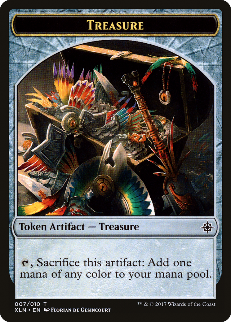Treasure (XLN-007) [Tokens] Ixalan Tokens Foil MTG Single Wizards of the Coast
