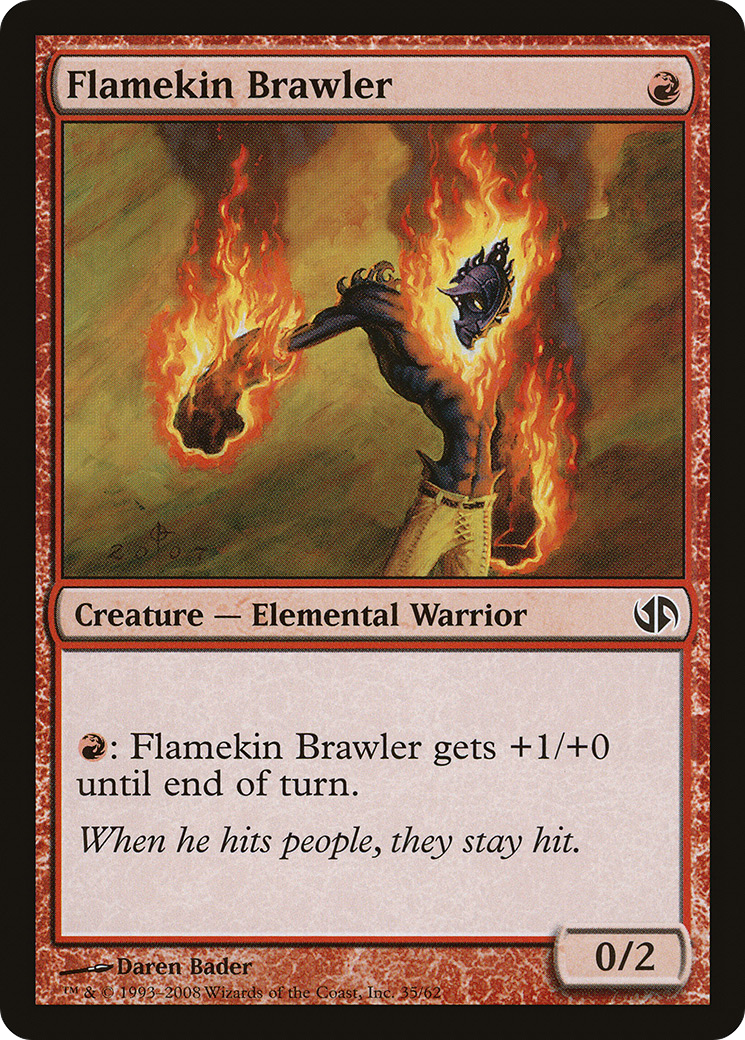 Flamekin Brawler (DD2-035) [Misc] Duel Decks: Jace vs. Chandra MTG Single Wizards of the Coast