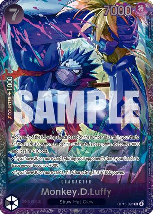 Monkey.D.Luffy (Treasure Cup August 2026) (OP15-092) [One Piece Promotion Cards] Foil One Piece Single Bandai