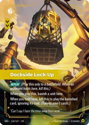 Dockside Lock-Up (136/167) [Radiance] Foil Riftbound Singles Riot Games