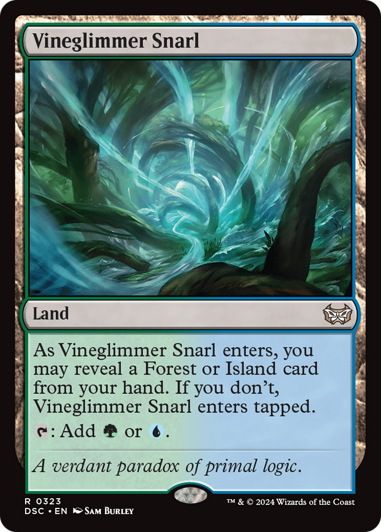 Vineglimmer Snarl (DSC-323) [Duskmourn: House of Horror Commander] MTG Single Wizards of the Coast
