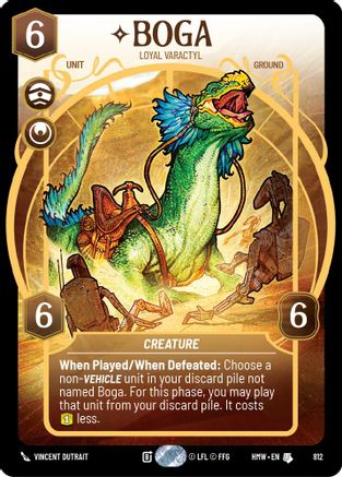 Boga - Loyal Varactyl (Prestige) (812) [Homeworlds] Star Wars: Unlimited Single Disney