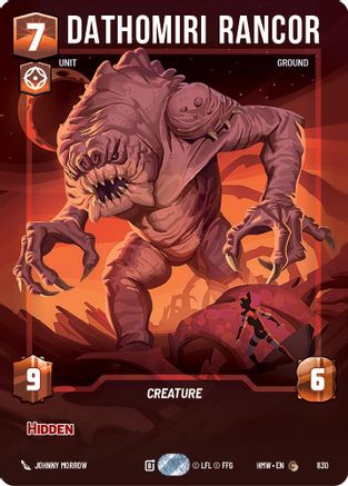 Dathomiri Rancor (Prestige) (830) [Homeworlds] Star Wars: Unlimited Single Disney