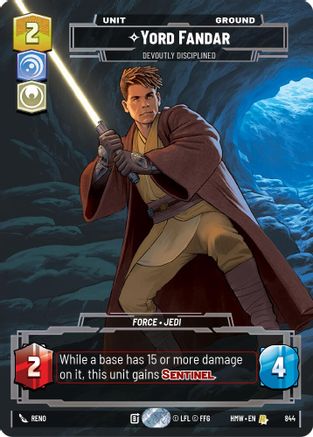 Yord Fandar - Devoutly Disciplined (Prestige) (844) [Homeworlds] Star Wars: Unlimited Single Disney