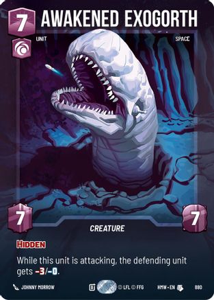 Awakened Exogorth (Prestige Foil) (880) [Homeworlds] Foil Star Wars: Unlimited Single Disney