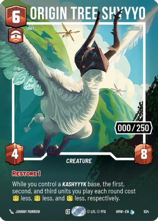 Origin Tree Shyyyo (Serialized) (924) [Homeworlds] Foil Star Wars: Unlimited Single Disney