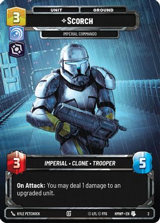 Scorch - Imperial Commando (2) [Homeworlds Weekly Play Promos] Star Wars: Unlimited Single Disney