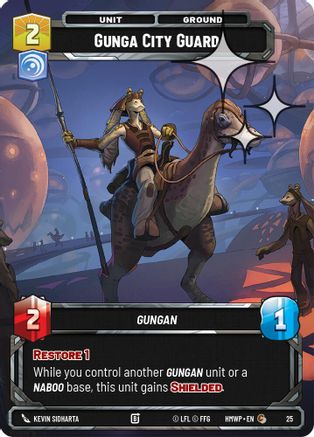 Gunga City Guard (Foil) (25) [Homeworlds Weekly Play Promos] Foil Star Wars: Unlimited Single Disney