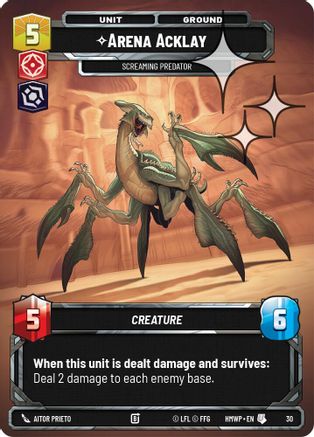 Arena Acklay - Screaming Predator (Foil) (30) [Homeworlds Weekly Play Promos] Foil Star Wars: Unlimited Single Disney