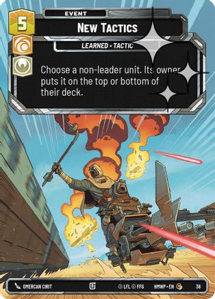 New Tactics (Foil) (38) [Homeworlds Weekly Play Promos] Foil Star Wars: Unlimited Single Disney