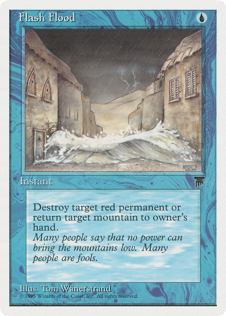 Flash Flood (CHR-021) [Chronicles] MTG Single Wizards of the Coast