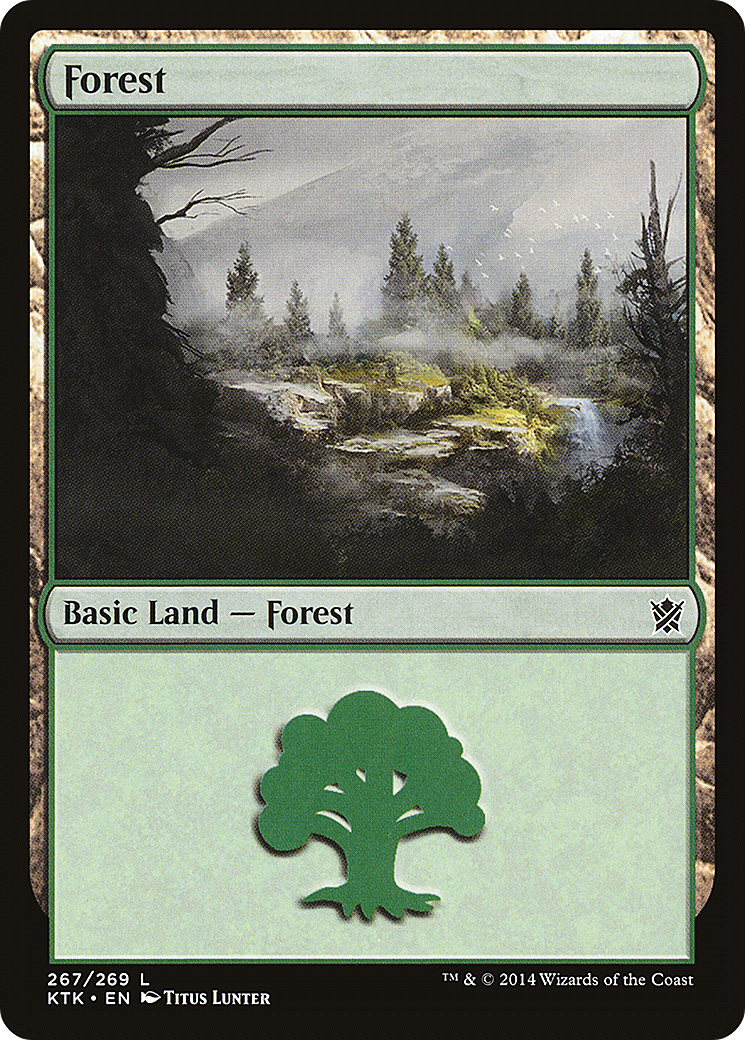 Forest (KTK-267) [Khans of Tarkir] MTG Single Wizards of the Coast