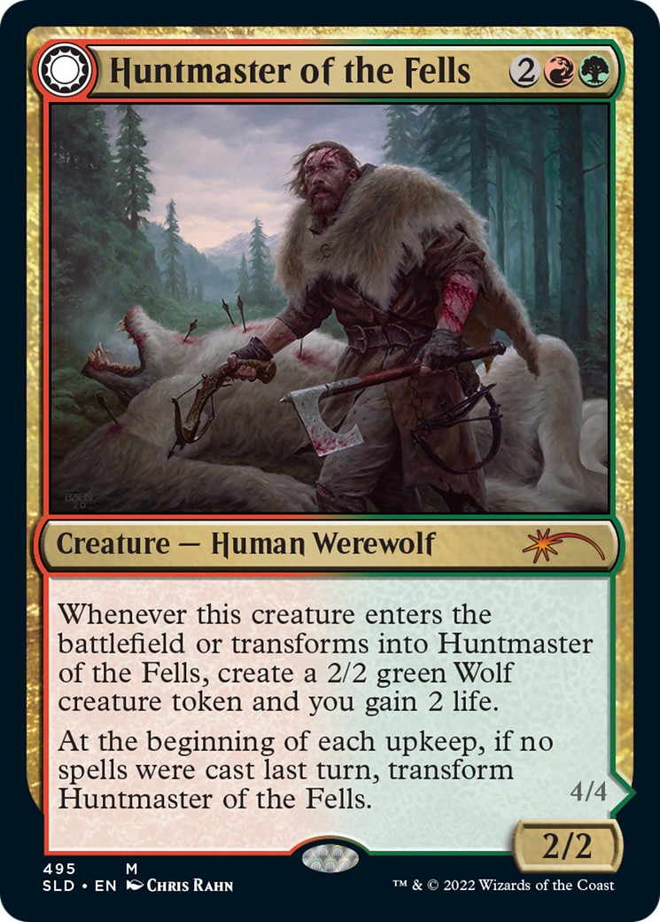 Huntmaster of the Fells (SLD-495) [Secret Lair] Drop Foil MTG Single Wizards of the Coast