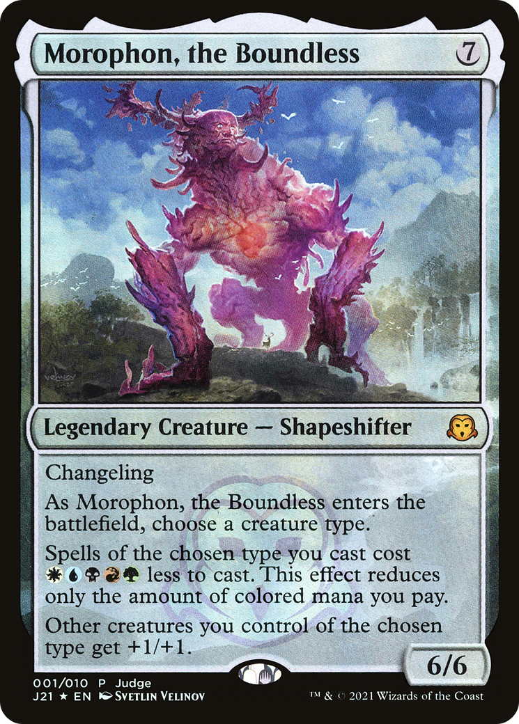 Morophon, the Boundless (JDG-001) [Misc] Judge Gift Cards 2021 Foil MTG Single Wizards of the Coast