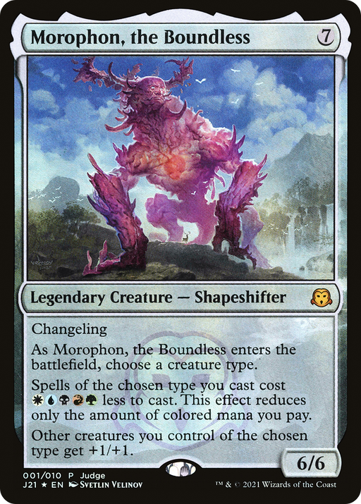 Morophon, the Boundless (JDG-001) [Misc] Judge Gift Cards 2021 Foil MTG Single Wizards of the Coast
