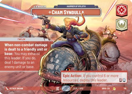 Cham Syndulla - Hammer of Ryloth (Showcase) (795) [Homeworlds] Foil Star Wars: Unlimited Single Disney