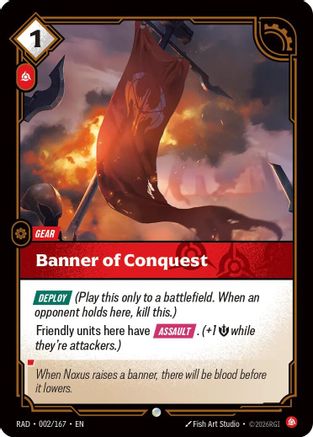 Banner of Conquest (002/167) [Radiance] Foil Riftbound Singles Riot Games