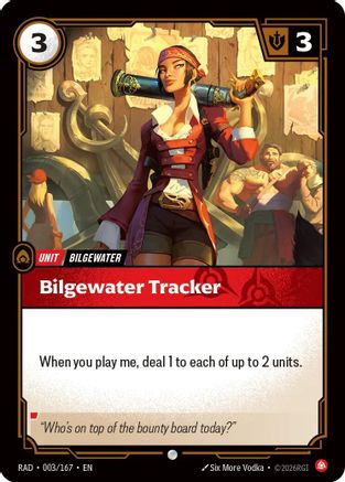 Bilgewater Tracker (003/167) [Radiance] Riftbound Singles Riot Games