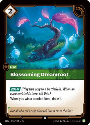 Blossoming Dreamroot (024/167) [Radiance] Foil Riftbound Singles Riot Games
