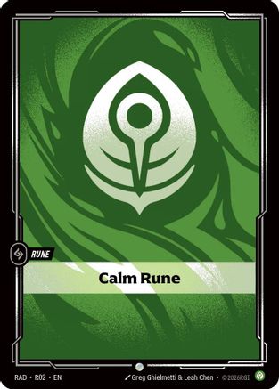 Calm Rune (R02) [Radiance] Riftbound Singles Riot Games