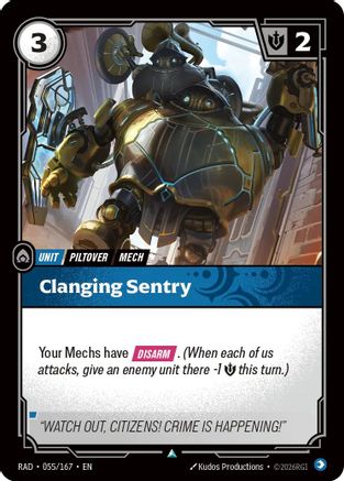 Clanging Sentry (055/167) [Radiance] Foil Riftbound Singles Riot Games