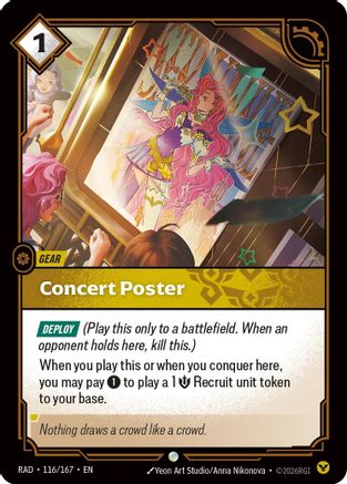 Concert Poster (116/167) [Radiance] Riftbound Singles Riot Games