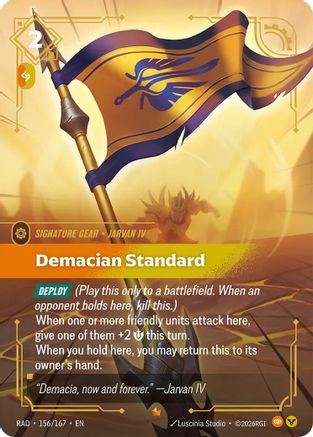 Demacian Standard (156/167) [Radiance] Foil Riftbound Singles Riot Games