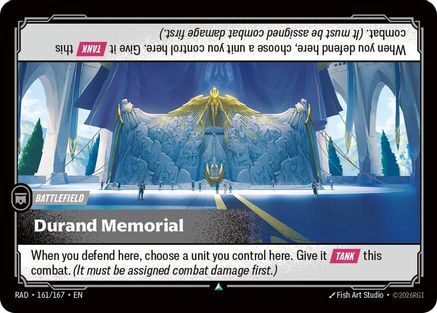 Durand Memorial (161/167) [Radiance] Riftbound Singles Riot Games