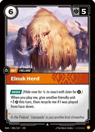 Elnuk Herd (081/167) [Radiance] Foil Riftbound Singles Riot Games