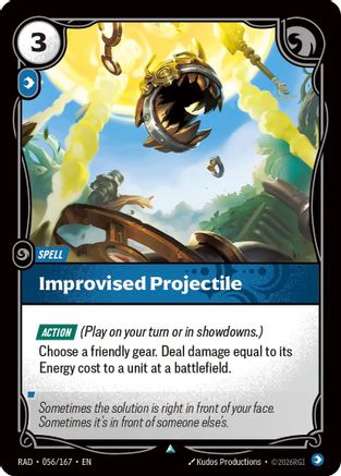 Improvised Projectile (056/167) [Radiance] Riftbound Singles Riot Games