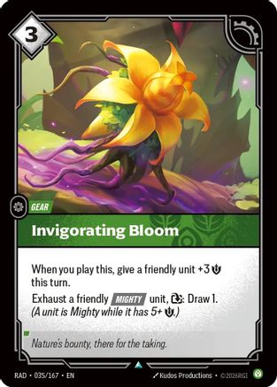 Invigorating Bloom (035/167) [Radiance] Foil Riftbound Singles Riot Games