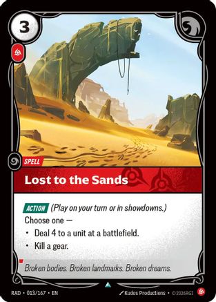 Lost to the Sands (013/167) [Radiance] Foil Riftbound Singles Riot Games