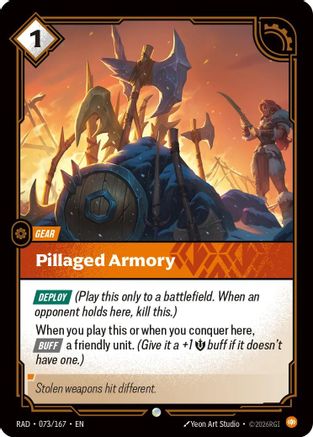 Pillaged Armory (073/167) [Radiance] Riftbound Singles Riot Games