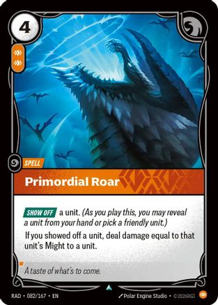 Primordial Roar (082/167) [Radiance] Foil Riftbound Singles Riot Games