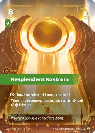 Resplendent Rostrum (046/167) [Radiance] Foil Riftbound Singles Riot Games